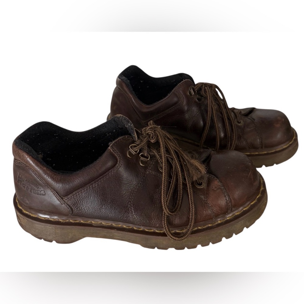 Dr. Martens Brown Vintage Leather Chunky Lace Up Oxfords Y2K sz12